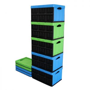 Stacking Folding Containers With Lids