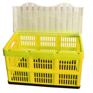 collapsible crate with wheels