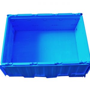 collapsible plastic crate on wheels