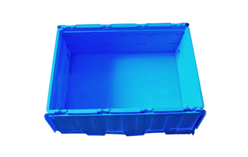 collapsible plastic crate on wheels
