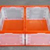 folding plastic pallet container