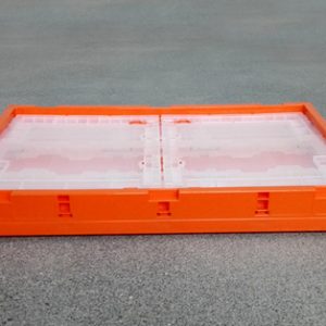 folding plastic pallet container