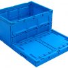 folding plastic pallet container