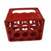 12 bottle red milk crate