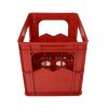 12 bottle red milk crate
