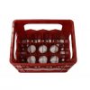 12 bottle red milk crate